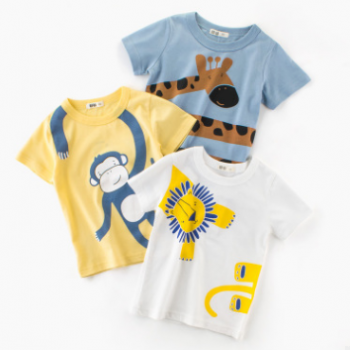 男童短袖T恤兒童動物可愛卡通印花 2018夏季新款童裝批發(fā)一件代發(fā)