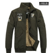 2018MA1空軍一號絨棉衣夾克軍旅休閑男裝大碼加肥飛行員外套8303