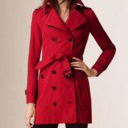 風衣女2018春新款B家英倫經典雙排扣長款皮扣防風防水外套