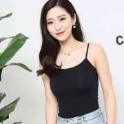 莫代爾吊帶背心女夏季質好高彈力修身吊帶衫