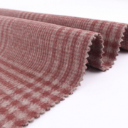 粗紡梭織順毛羊毛格子毛呢面料雙面呢秋冬新款時尚大衣呢子布料廠