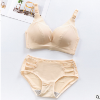 文胸中厚薄杯胸罩聚攏收副乳少女時代透氣光面無痕性感內衣套裝代