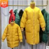 親子2018冬新款小黃人羽絨服女中長款韓版東大門過膝加厚寬松外套