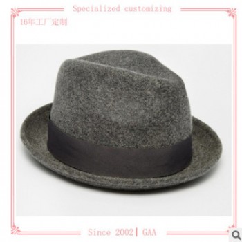 男女士潮春秋冬季復(fù)古呢子英倫小禮帽氈帽羊毛呢帽廠家批發(fā)定制
