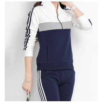 廠家直銷新款韓版潮時尚大碼寬松休閑兩件套加工定制