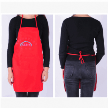 圍裙 廠家直銷家居廚房打掃多用途圍裙 多色套頭砂洗棉圍裙