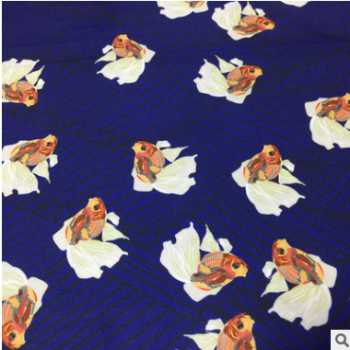 超細旦大牌小動物數碼印花面料 熱轉移印花布 時裝童裝襯衫面料