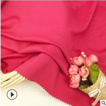 廠家直銷 全滌彈力75D*75D直貢呢女裝針織面料 連衣裙時裝面料