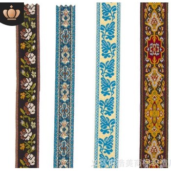 廠家專業(yè)定做古裝漢服衣領(lǐng)袖口衣緣 定制民族花邊織帶名族花邊