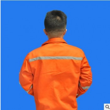 耐磨透氣工作制服防護服勞保服 環衛施工反光條安全服 加工定制