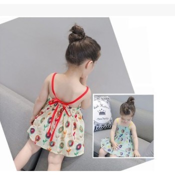 棒棒糖童裝女童夏季公主裙連衣裙韓版無袖吊帶裙廠家直銷工廠代發(fā)