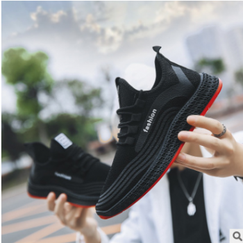 2019新款春季男士運動休閑男鞋夏季透氣小白潮鞋網面潮流百搭白鞋