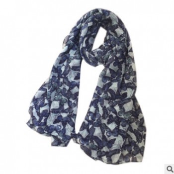 最新款彩印秋冬長款女士圍巾 大披巾 巴里紗長巾加大數碼印