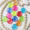 樹脂鈕扣 珠光彩色糖果紐扣 兒童兩眼面包扣 扣子 童裝diy創意扣