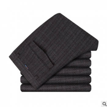 2018夏季新款男式商務西褲長褲 男士上班族直通免燙西褲批發