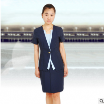 移動(dòng)工作服空姐制服職業(yè)女裝套裙酒店KTV服務(wù)員制服修身韓版