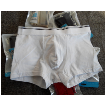 爆廠家批發外貿歐碼男士純棉平角內褲白色大碼胖全棉質量一件代發
