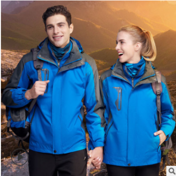 秋冬沖鋒衣三合一定制防水防風沖鋒衣男戶外運動登山團購女工作服