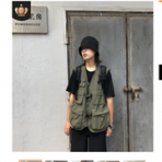 戶外攝影潮牌情侶款軍事機能戰術工裝多口袋男女馬甲背心坎肩