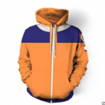 工廠直銷現貨時尚火影3D印花情侶休閑連帽衛衣套裝時尚情侶套裝