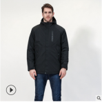 秋冬男女智能發熱沖鋒衣USB碳纖維加熱旅行外套冬季男女發熱棉衣