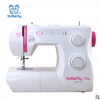 蝴蝶牌家用縫紉機JH5311A電動縫紉機批發正品多功能縫紉機鎖邊