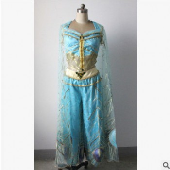 2019真人版阿拉丁cosplay服裝 電影茉莉公主現貨包郵