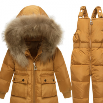 新款兒童羽絨服套裝嬰兒幼童冬季加厚套裝短款男童女童羽絨服代發