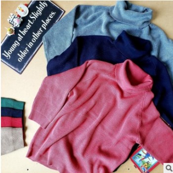 嬰童裝春秋冬季多色基礎(chǔ)款大童男女寶寶毛衣新年毛衣中國(guó)紅毛衣