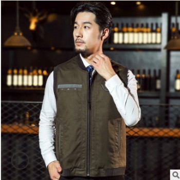 中老年馬甲男羊羔毛秋冬爸爸裝加絨加厚男士馬夾中年坎肩羊毛背心