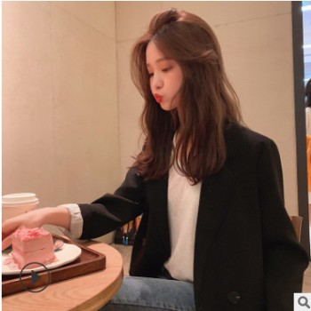 小西裝氣質(zhì)外套女2020春秋新款韓版復(fù)古網(wǎng)紅時(shí)尚休閑中長(zhǎng)款小西裝
