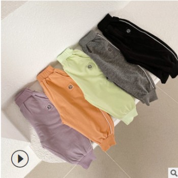 一件代發(fā)2020春秋童裝新款中小童男童女童韓版休閑針織運動防蚊褲