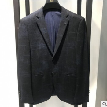 浪淘男裝2020秋季新款時(shí)尚花型休閑西裝男外套 韓版男士休閑西服