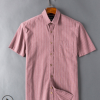 春夏男士純棉色紡短袖襯衫 液氨免燙休閑水洗襯衣中青年抗皺男裝