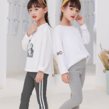 2020年新款春秋季兒童女孩學生彈力打底褲