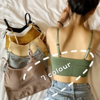 卡卡無縫646裹胸打底防走光背心女可調節(jié)美背吊帶抹胸運動內衣