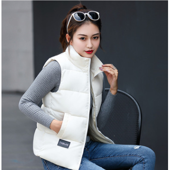 馬甲女冬短款韓版春秋背心2018新款學生羽絨棉馬甲坎肩外套代發(fā)