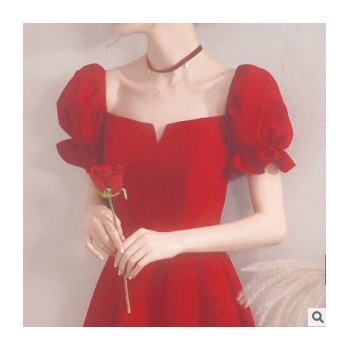大氣敬酒服新娘2020新款平時可穿法式酒紅色結婚小晚禮服裙女宴會