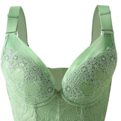 秋冬新品聚攏調整型內衣女收副乳七排扣記憶鋼圈蕾絲邊薄款文胸罩