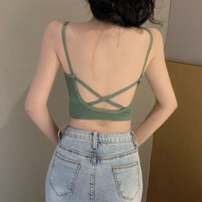 2020夏季性感螺紋美背裹胸女士薄款內(nèi)衣舒適吊帶無(wú)縫聚攏現(xiàn)貨代發(fā)