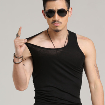 2020男裝夏季運(yùn)動(dòng)健美背心緊身男式打底背心新款莫代爾男士背心