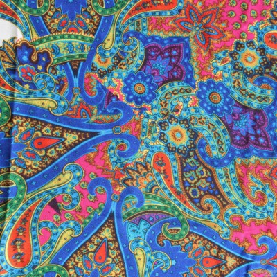 雪紡面料定位印花 印花面料雪紡印花布料 女裝時(shí)裝面料 服裝面料