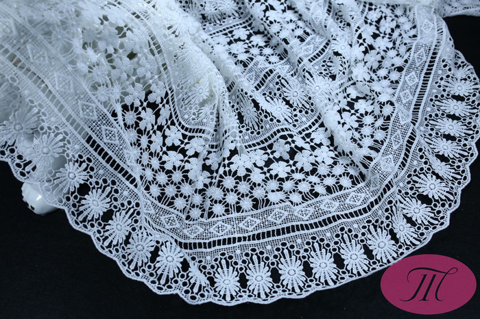 2016新款蕾絲水溶面料 刺繡水溶牛奶絲** 服裝輔料批發(fā)其他紡織輔料