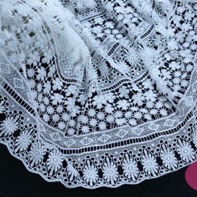 2016新款蕾絲水溶面料 刺繡水溶牛奶絲** 服裝輔料批發(fā)其他紡織輔料