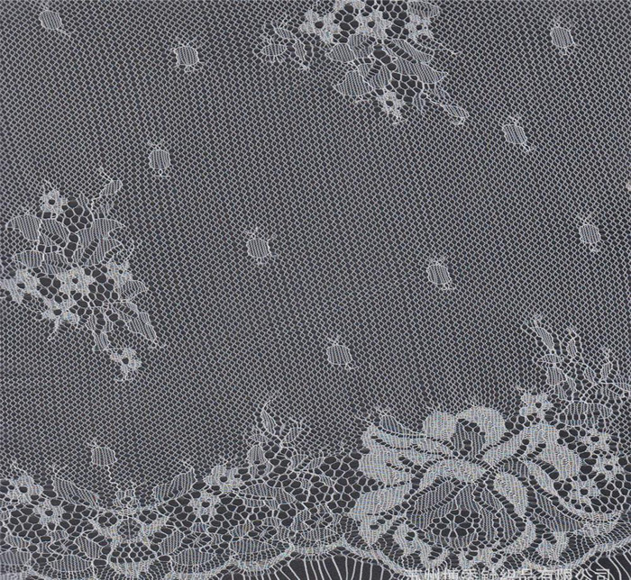 直銷黑白兩色睫毛剪線蕾絲面料  女裝服裝輔料 現貨