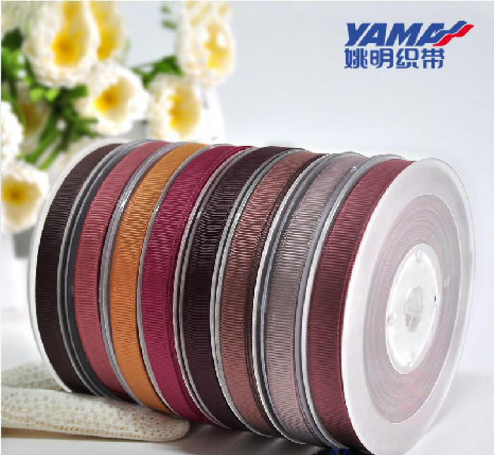 姚明織帶緞帶綢帶絲帶 羅紋 衣領服裝輔料 服裝diy 輔料38mm 禮品包裝材料 棕色系81