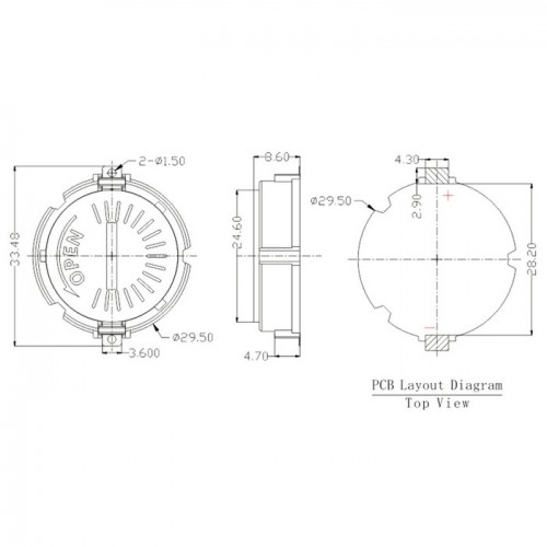 **批發 BS-2450-4帶蓋子電池座 CR2450紐扣電池座 SMT貼片電池座