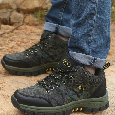 2015新款高端戶外鞋潮流透氣網布男鞋旋紐扣登山鞋零售