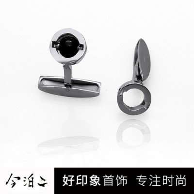 今泊二┃廠家訂制生產(chǎn)法式襯衫鑲嵌袖扣 **袖扣男士飾品