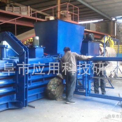 江蘇連云港棉花打包機   廢舊衣服打包機廢舊羽絨服打包機 科陽行業